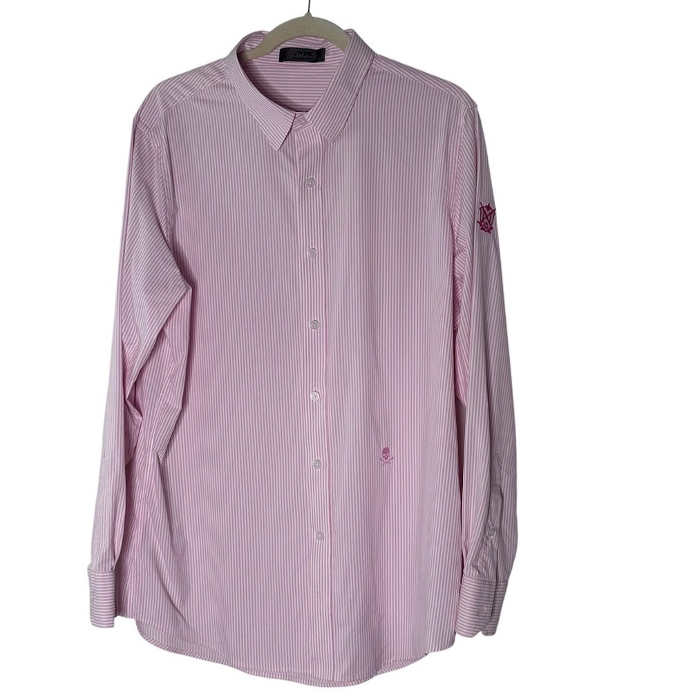Mens G/Fore Striped Button Down L
*Embroidered Logo on sleeve - Picture 2 of 6